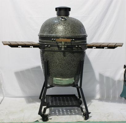 Czarny 54,6 cm 21,5 cala Ceramiczny grill węglowy Grill żeliwny