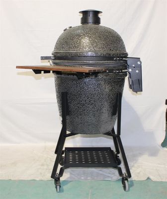 Czarny 54,6 cm 21,5 cala Ceramiczny grill węglowy Grill żeliwny