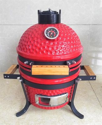 SGS czerwony ceramiczny grill Kamado, 31,8 cm mini grill Kamado