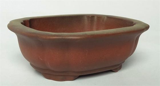Mini ceramiczne doniczki z fioletową gliną, kwadratowe doniczki ceramiczne Bonsai