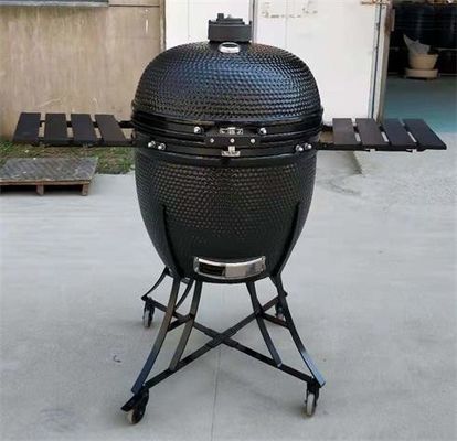 Czarny ceramiczny 27-calowy grill węglowy, grill węglowy SGS Kamado
