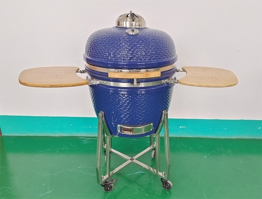 Wbudowany termometr 24-calowy Kamado Grill z żelazną powierzchnią gotowania