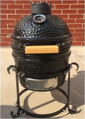 Czarny grill węglowy Mini 31,8 cm ceramiczny grill Kamado