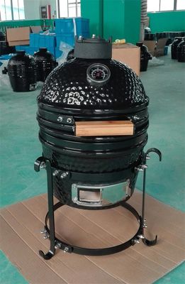 Czarny grill węglowy Mini 31,8 cm ceramiczny grill Kamado